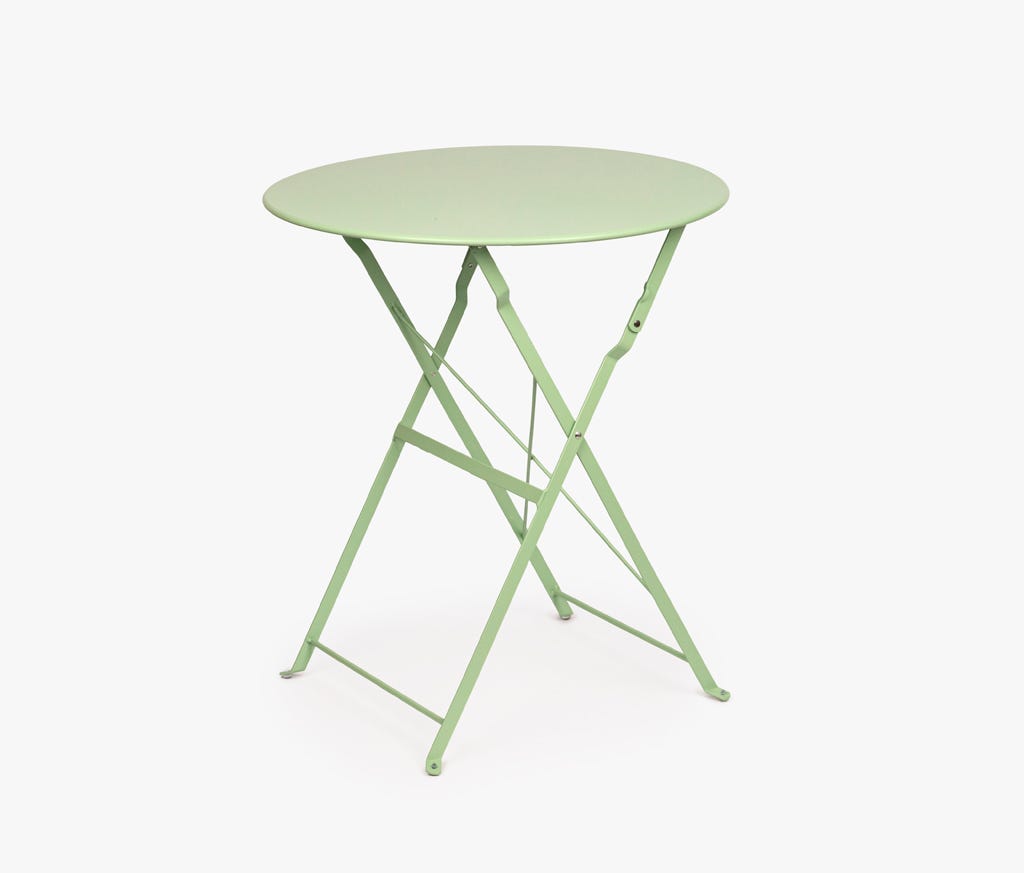 Conjunto de exterior 2 sillas y mesa verde BONFIM