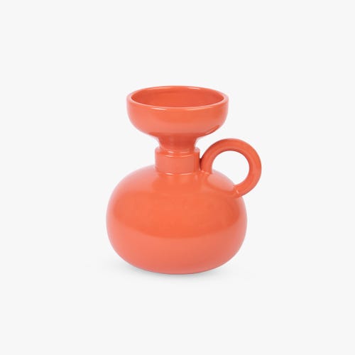 Vase with handles orange RHODES