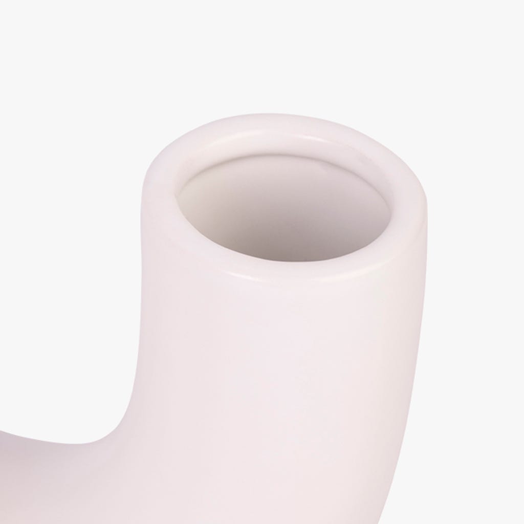 Vase blanc 16x16x15cm FANTASY