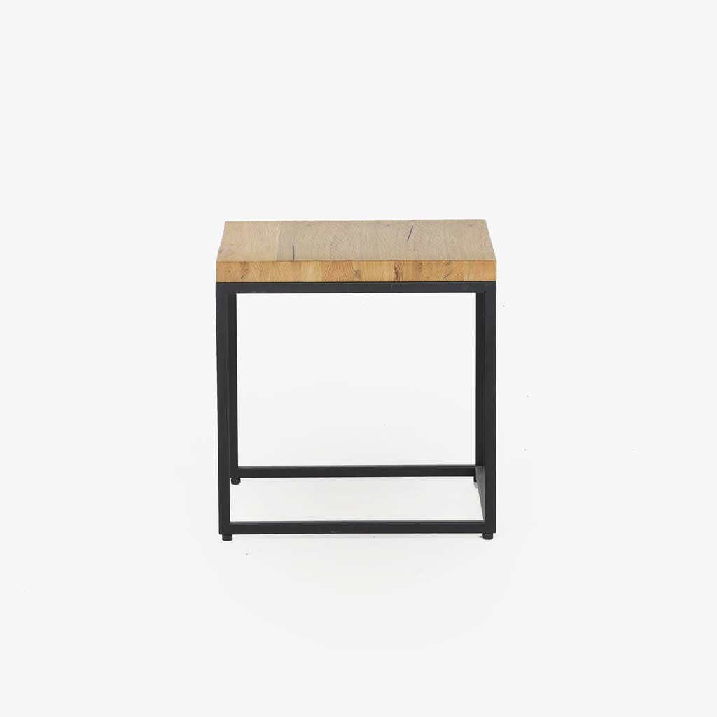 Mesa de apoio madeira/metal 50x50 cm SASI