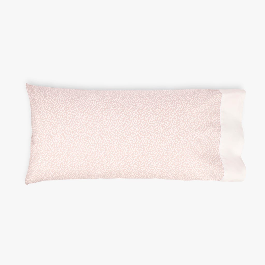 Taie percale rose 45x100 cm ZALEIA