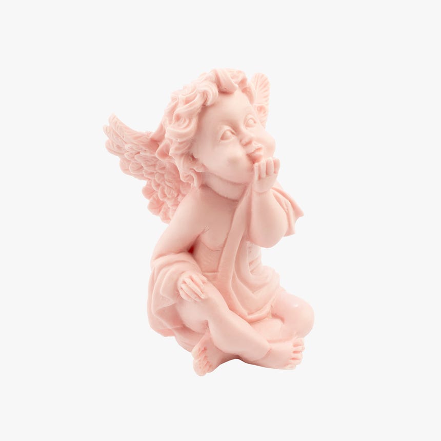 Peça decorativa aromática anjo rosa MANULENA