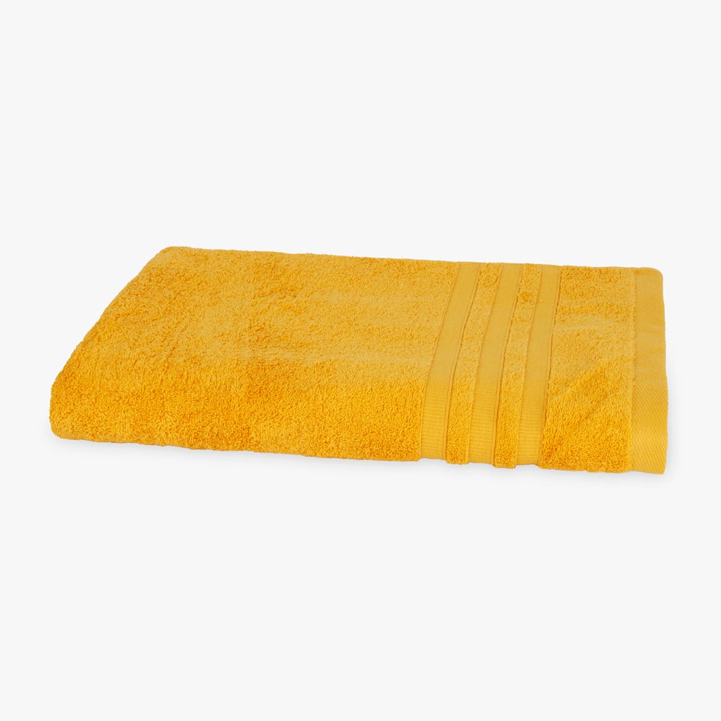 Serviette de bain jaune 100x150 cm 4EVERYDAY