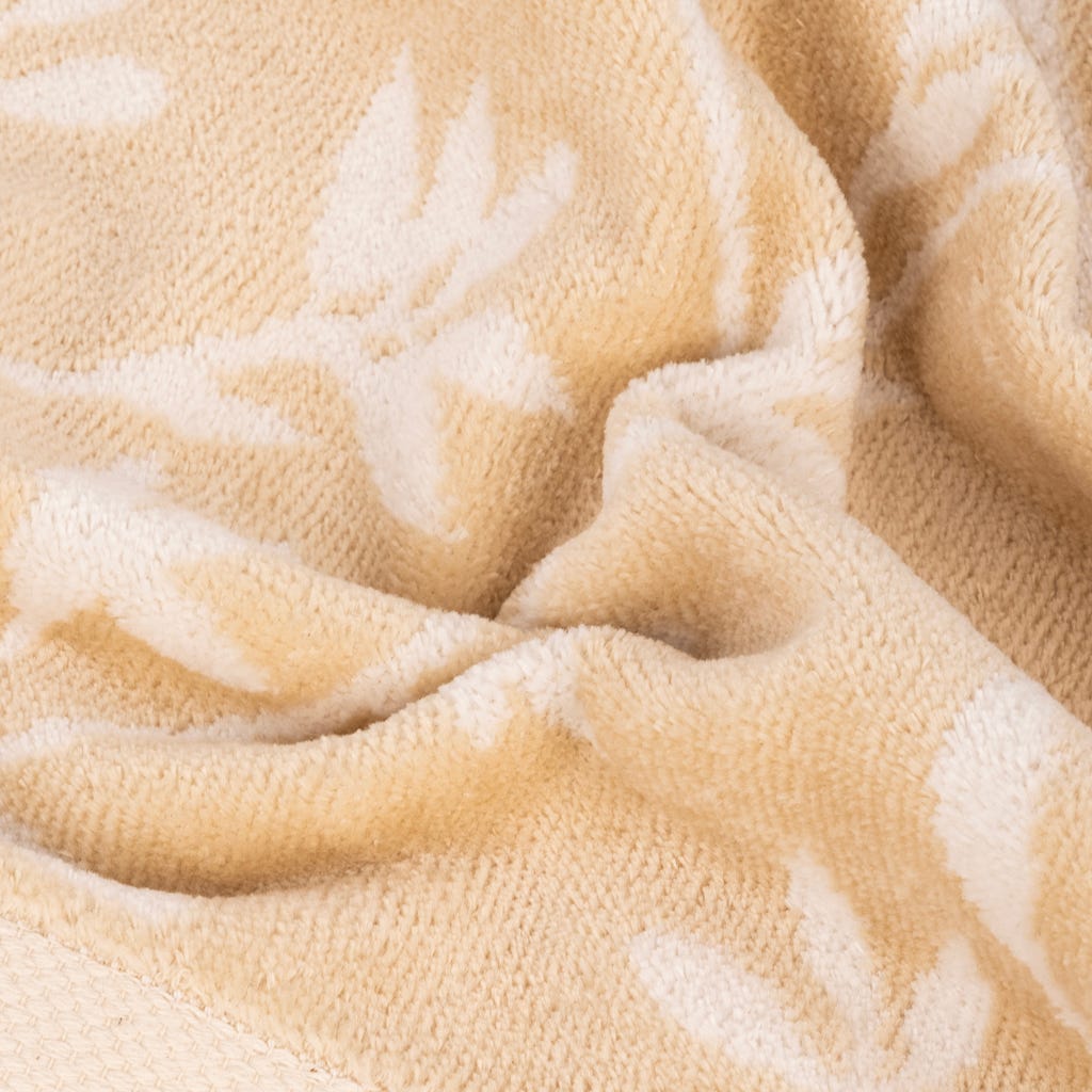 Hands towel cotton 50x90cm beige LEAFS