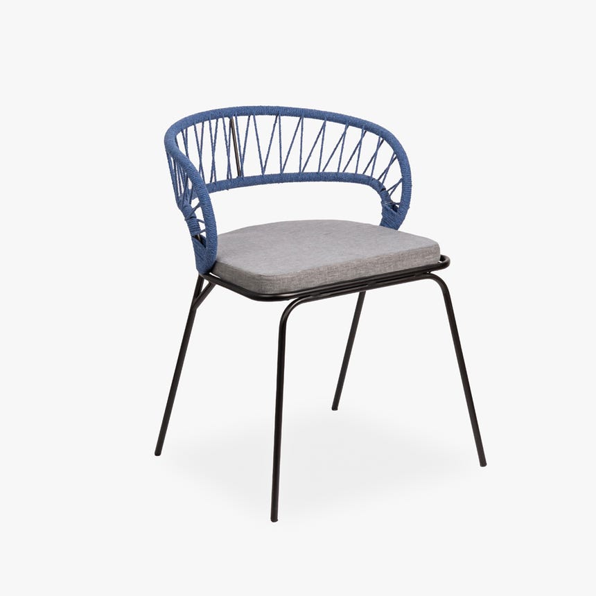 Cadeira azul 56x58x80cm PANTAI 
