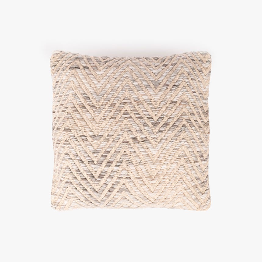 Capa de almofada algodão zigzag 45x45cm JAINA  