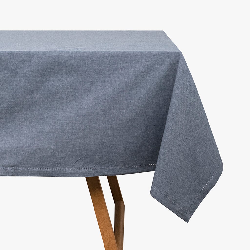Toalha de mesa azul 160x160cm BARCELONETA