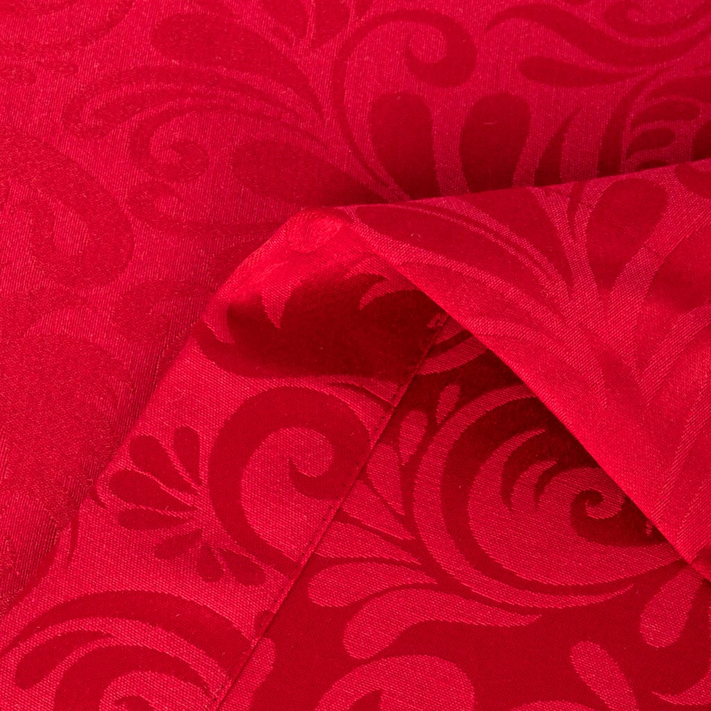 Toalha de mesa vermelha jacquard 160x350 LIVIA