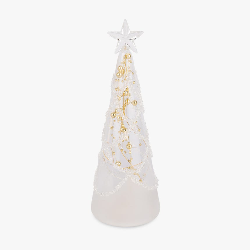 Árbol de Navidad Estrella con Luz Oro 26 cm SILENT NIGHT