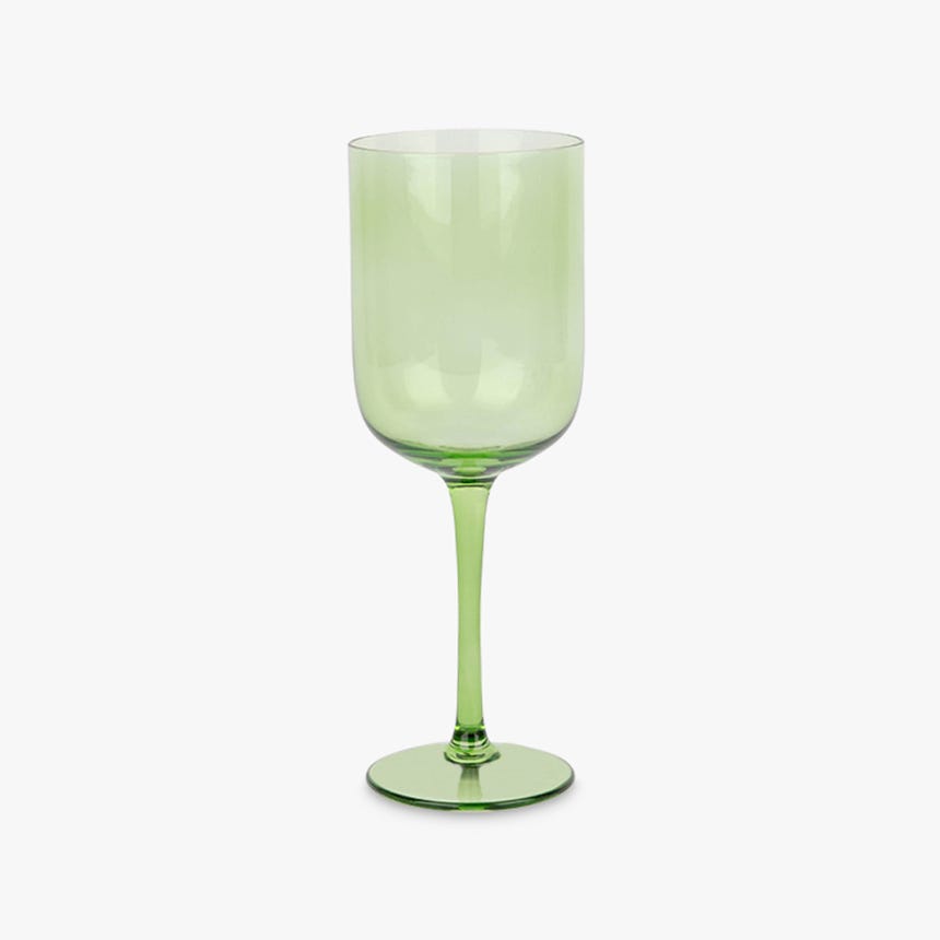 Grand verre vert RETRO