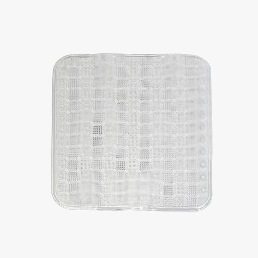 Tapete de Banho círculos transparente 54x54 cm LEROS