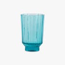 Grand verre turquoise d8cm GROOVY