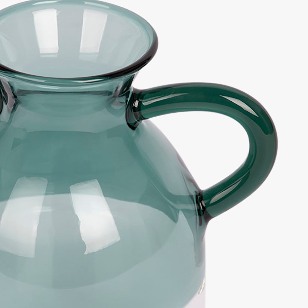 Vase avec poignées turquoise 8x12 cm SIMPLY