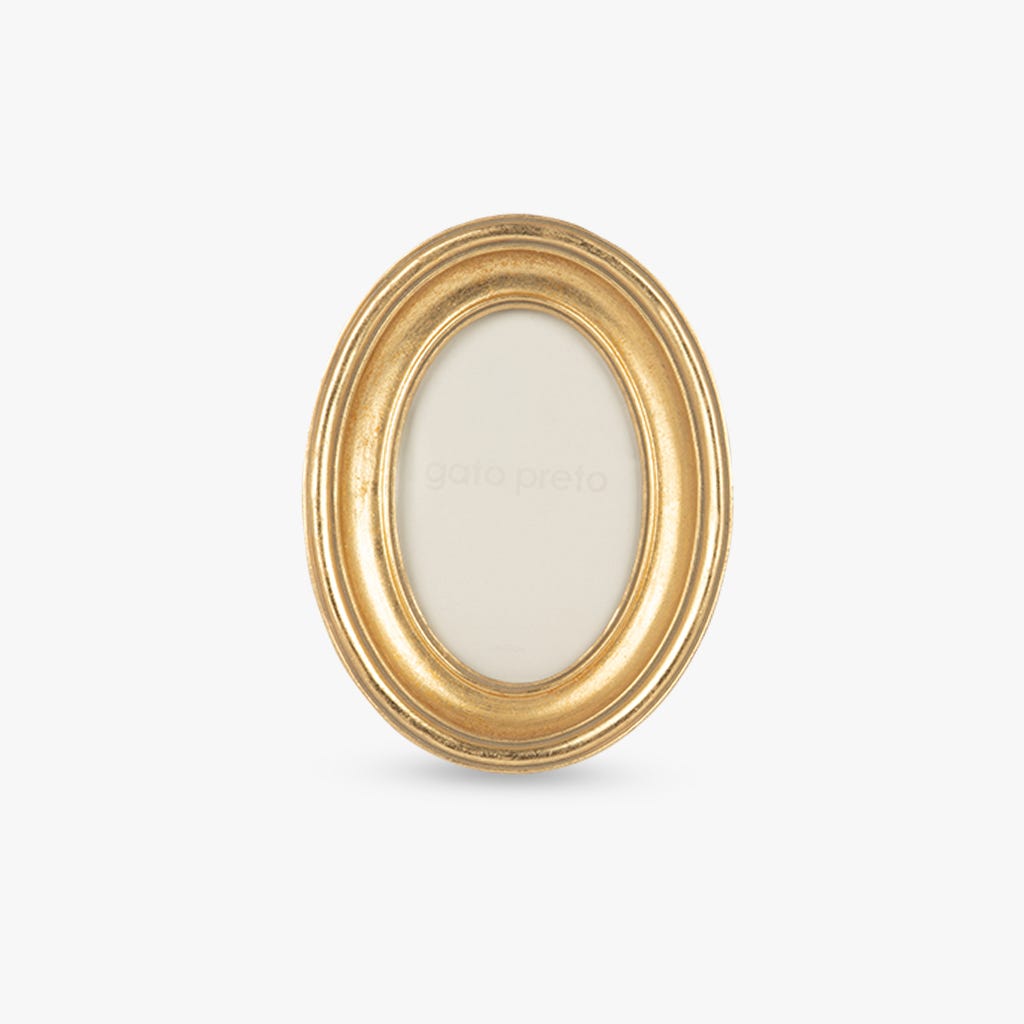 Cadre ovale doré 10x15 CLASSIC