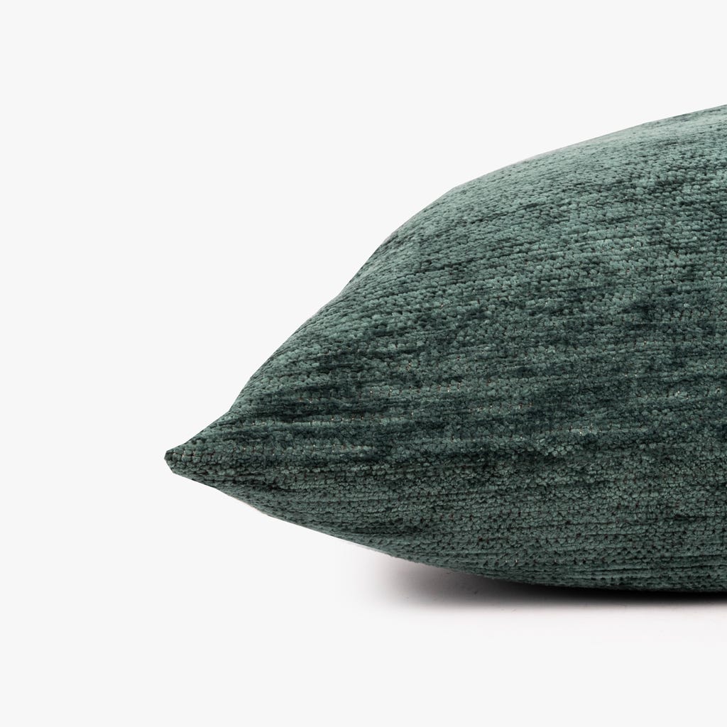 Capa de almofada chenile verde 60x60cm INDIE