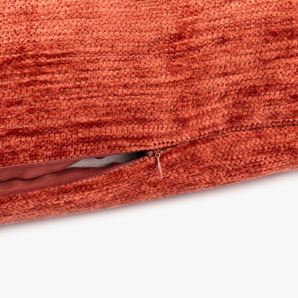 Capa de almofada chenile rosa 60x60cm INDIE