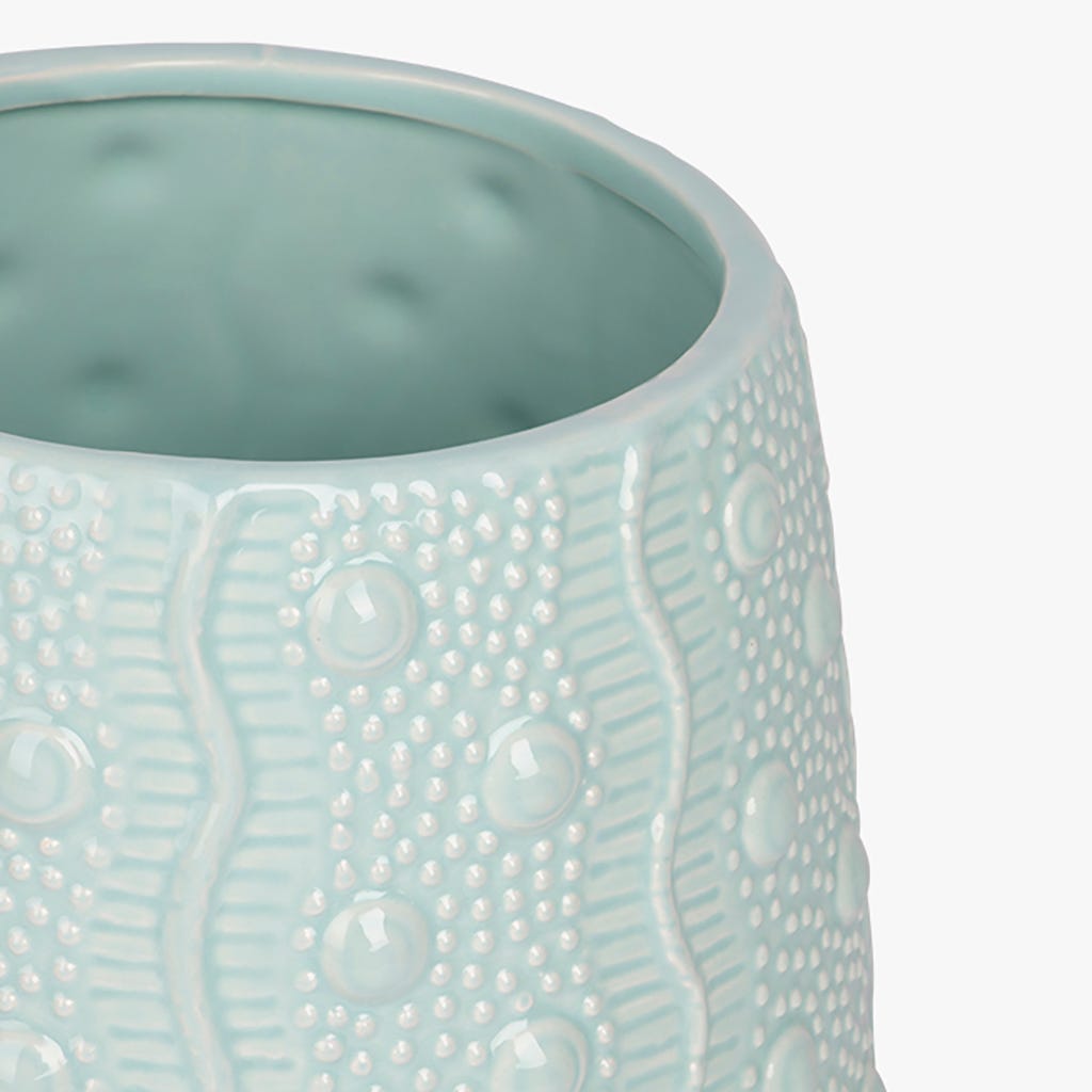 Vaso de cerâmica azul 21x20 cm AQUATIC