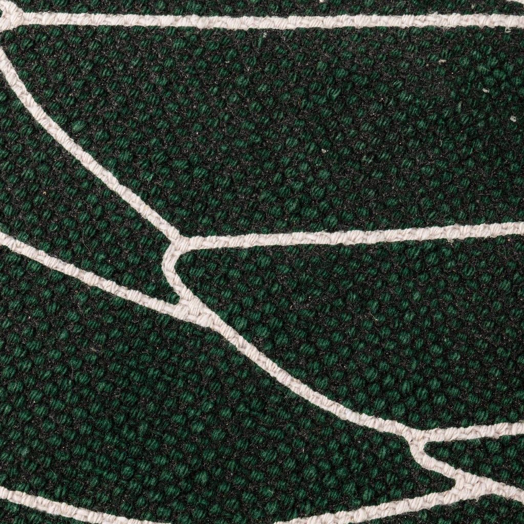 Alfombra algodón hojas verdes 200x300 GREEN SENSE