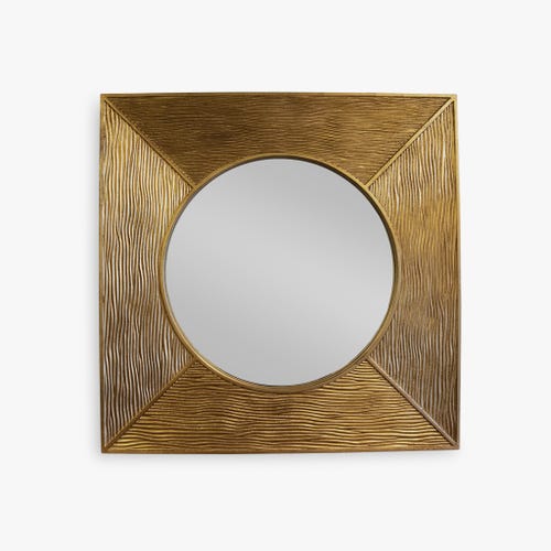 Espelho dourado relevo 100x100 WIMMERA